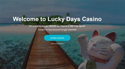 Lucky days casino download